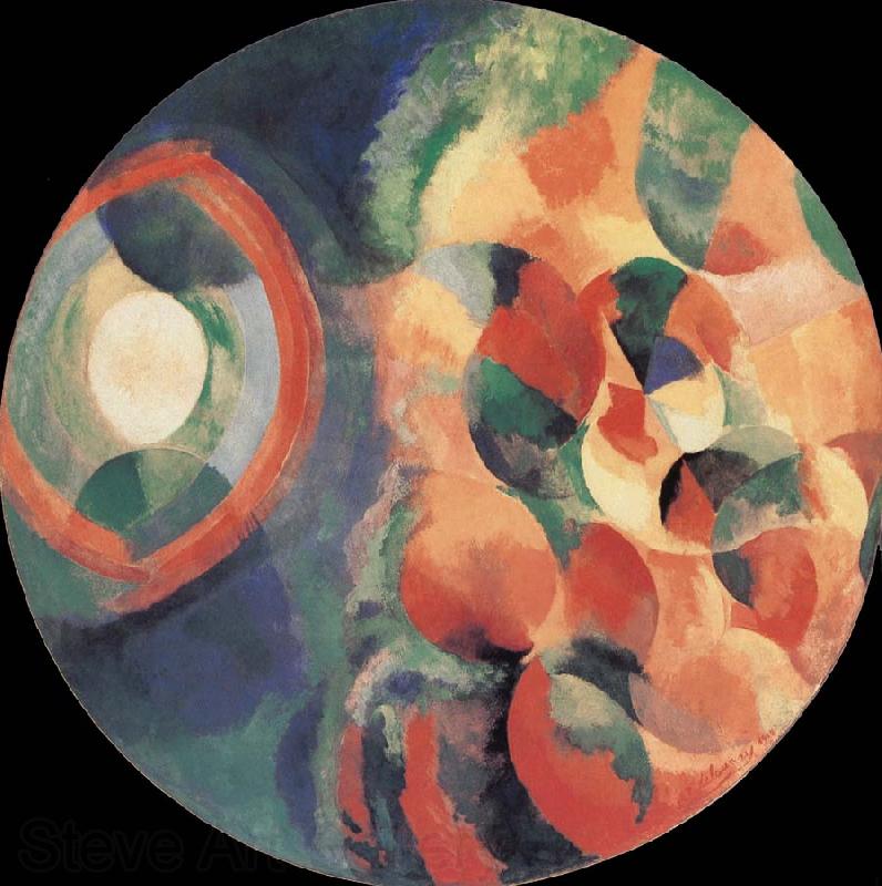 Delaunay, Robert Cyclotron-s shape Sun and Moon Norge oil painting art